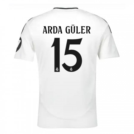 Fotbalové dres Real Madrid Arda Guler 15 Domácí 2024-25 Krátký Rukáv